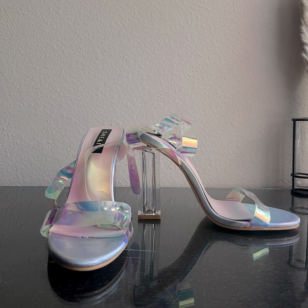 Clear Chunk Heels